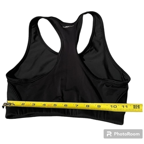 ADIDAS TECHFIT CLIMACOOL MESH LINED SPORTS BRA, BLACK, SIZE M - Picture 3 of 5